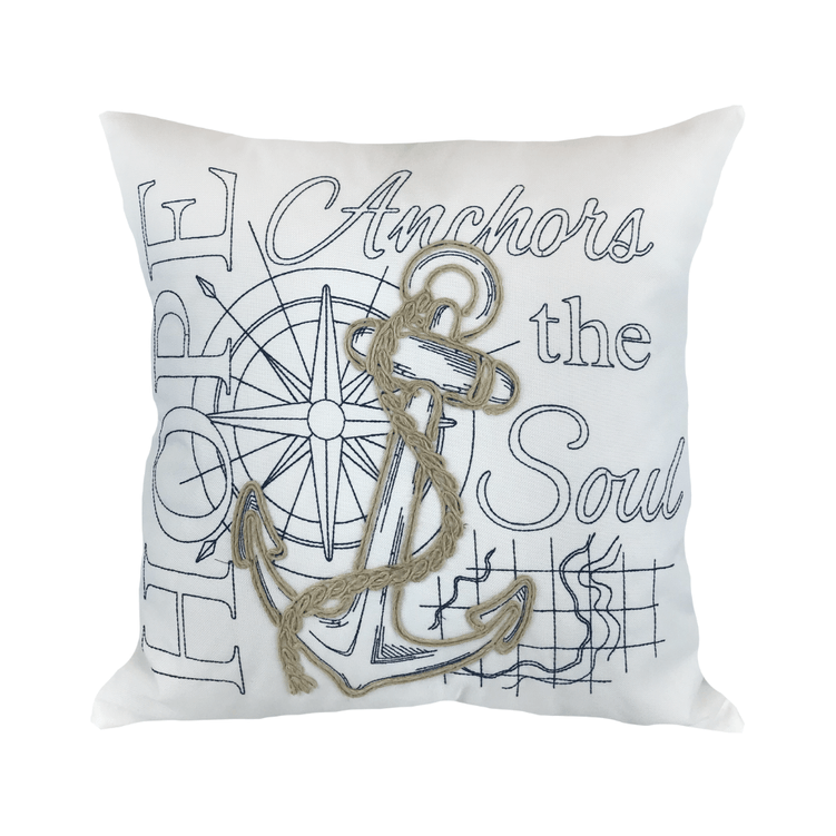 Almofada Rustica Ancora 52X52cm - Decortextil Almofada Rustica Ancora 52X52cm - Decortextil